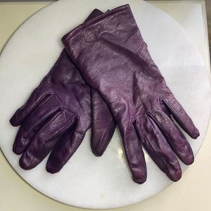 Thinsulate Thermal Purple 🟣 Leather Gloves (M)